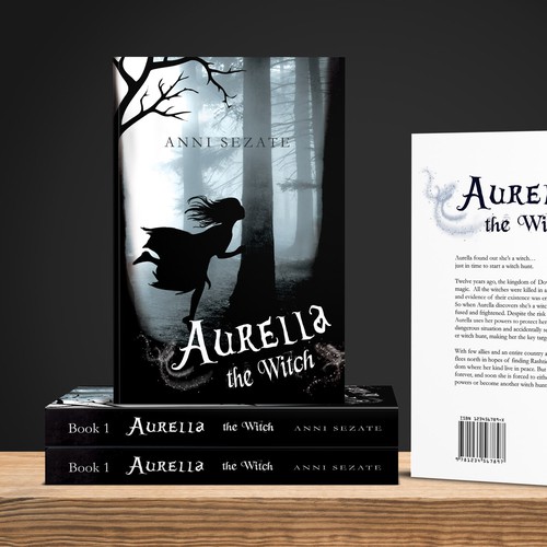 Witch book cover with the title 'Book Cover Design'