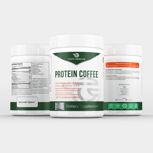 White background design with the title 'Jar packaging label Design'