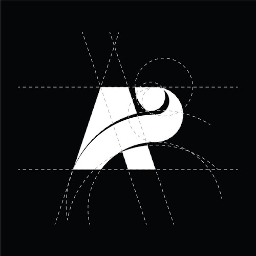 Lettering brand with the title 'AP Logo'