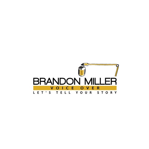 Voice logo with the title 'Brandon Miller Voice Over or Brandon Miller VO'