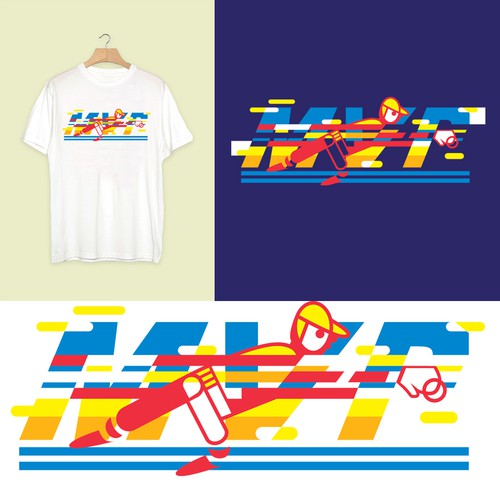 Baseball t-shirt with the title 'MVP pitcher concept for Diamond Krew Apparel'