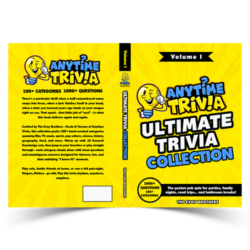 Game book cover with the title 'Anytime Trivia: Ultimate Trivia Collection needs a cover'