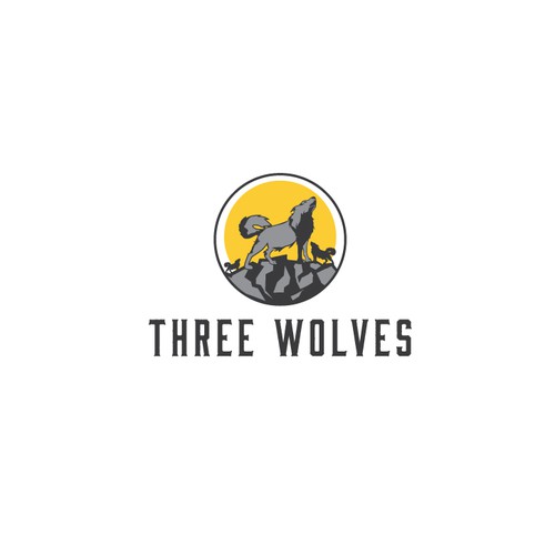 Wolf design with the title 'Logo concept Wolf'
