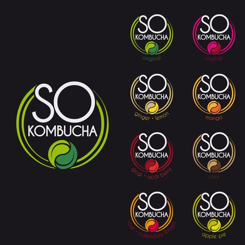 Balanced logo with the title 'Logo design for a drink brand'