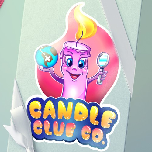 Fortune logo with the title 'Funny character for candle'