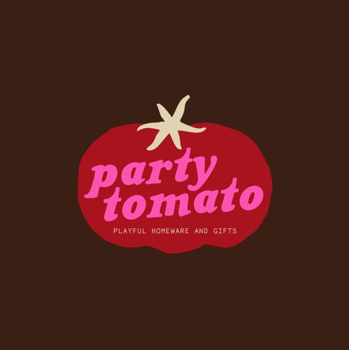 Design with the title 'Visual Identity for Party Tomato'