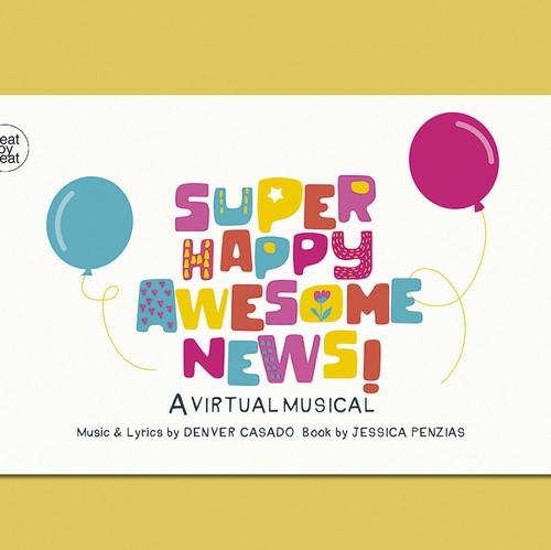 Bright color design with the title ' Poster for kids musical'