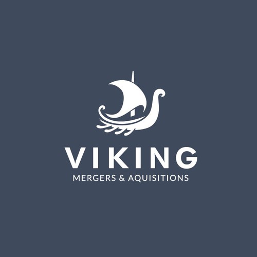 Viking logo with the title 'Logo for a company that helps business owners to sell their business to a new buyer.'