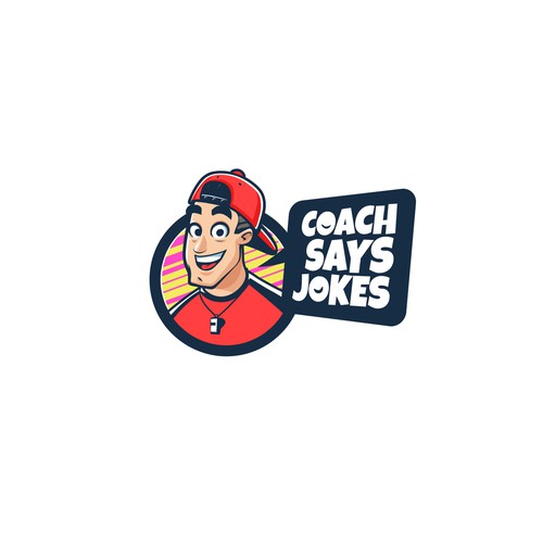 Coaching logo with the title 'Coach Says Jokes'