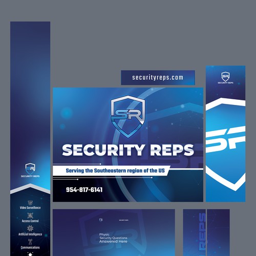 Booth design with the title 'Security Reps'