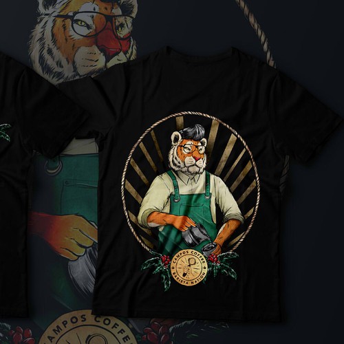 Coffee t-shirt with the title 't-shirt for aparel contest'