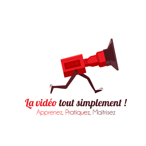Transparent background YouTube logo with the title 'Création de logo "La vidéo tout simplement"'
