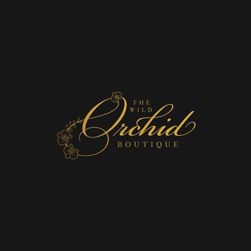 Orchid design with the title 'logo concept for fashion boutique'