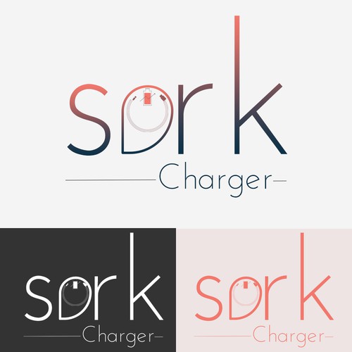 Charger logo with the title 'power charger logo'