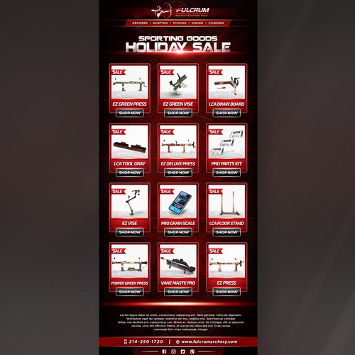 Eblast design with the title 'Email Newsletter'