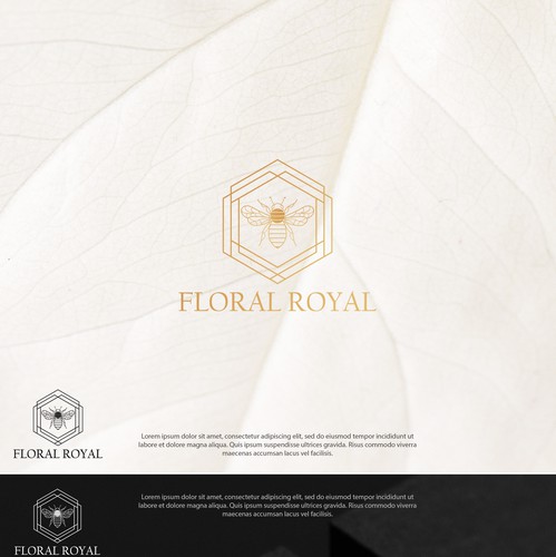 Flower shop logo with the title 'Luxury Logo Design for Flower Shop'