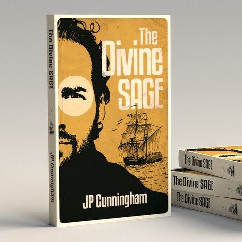 Textured design with the title 'Book cover deisgn'