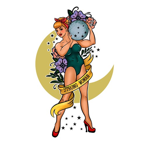 Beautiful t-shirt with the title 'Strong woman'