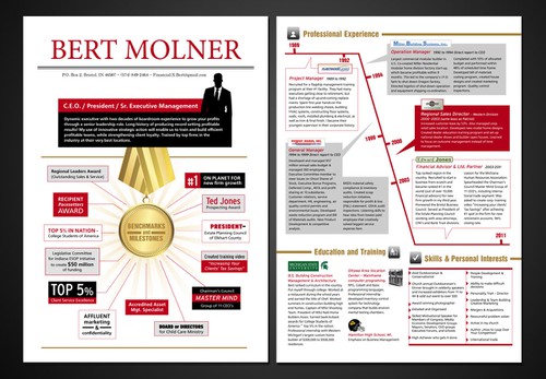 Profile design with the title 'Creative Executive Resume'