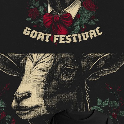 Shirt illustration for goat festival