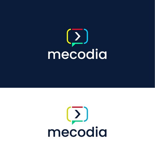 Coding logo with the title 'Logo Design for Mecodia'