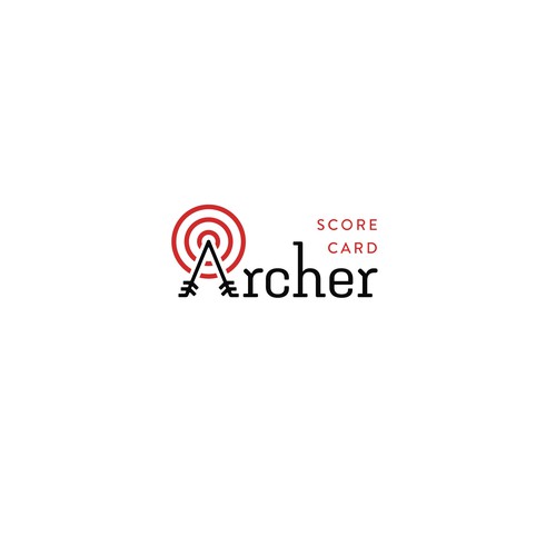 Competition logo with the title 'Logo concept for an Archery scoring app'