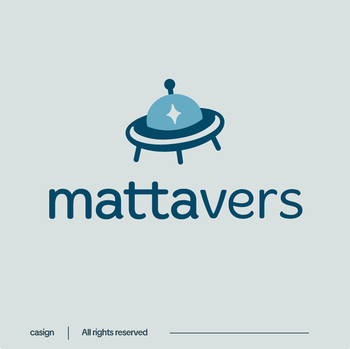 Sun and tree logo with the title 'mettavers'