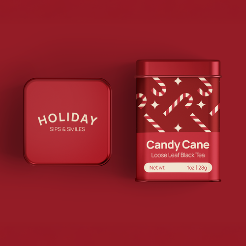 Packaging with the title 'Adagio Seasonal Tea Tins Gift Set Design'