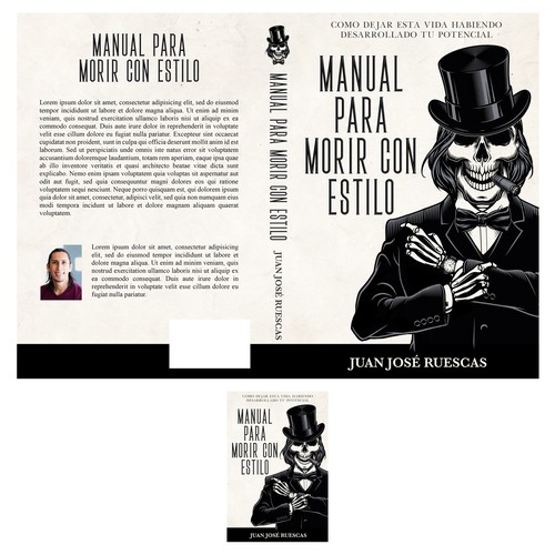 Elegant book cover with the title 'Manual Para Morir Con Estilo'