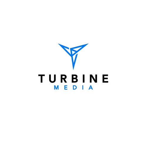 Marketing brand with the title '«Turbine Media» agency logo'