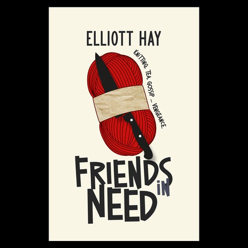 Comedy book cover with the title 'Friends in Need Book Cover'