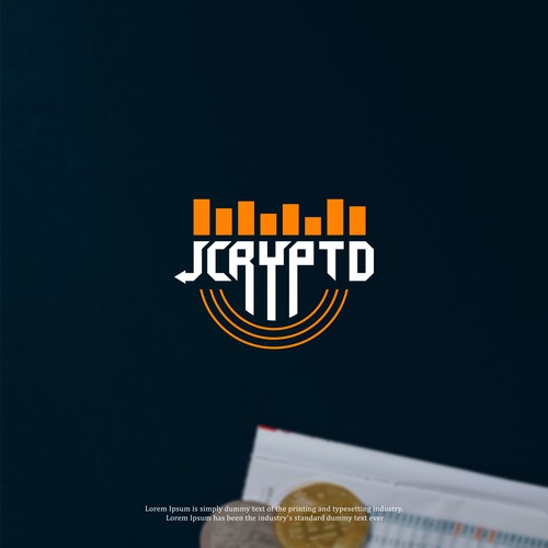 Credit card design with the title 'Jcryptd Consulting Business Logo Design'