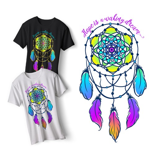 Mandala t-shirt with the title 'Spiritual singlet for women.'