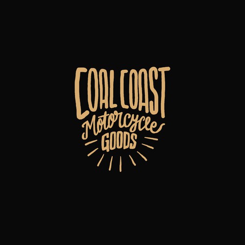 Ride design with the title 'A vintage logo for a custom motorcycle apparel business.'