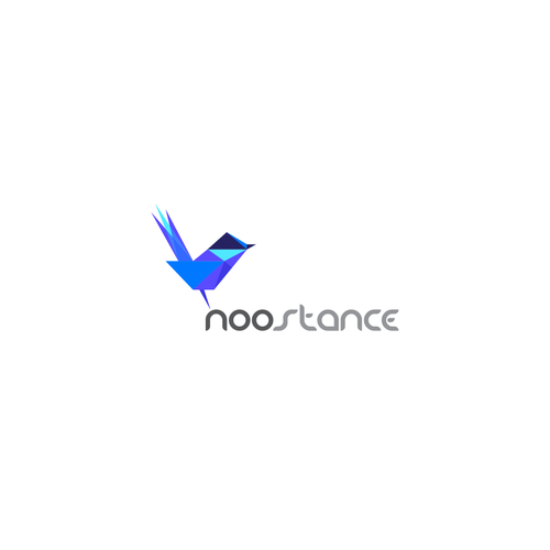 Blue and purple logo with the title 'Noostance'