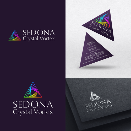 Triangle brand with the title 'Sedona Crystal Vortex'