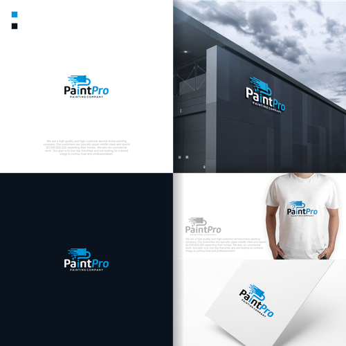 T-shirt brand with the title 'Design a powerful new brand logo for a high quality painting company with plans to expand'