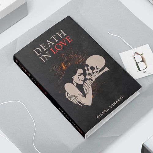 Death design with the title 'Death In Love Book cover'