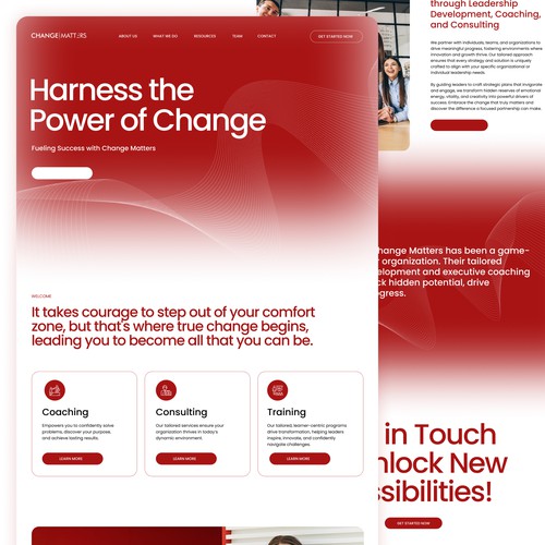 Website with the title 'Modern Website for coaching platform | B2B | SaaS | Tech | Startup'