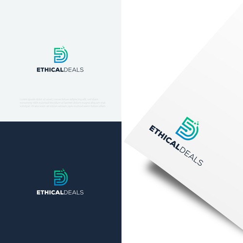 Deal logo with the title 'ethical deals logo'
