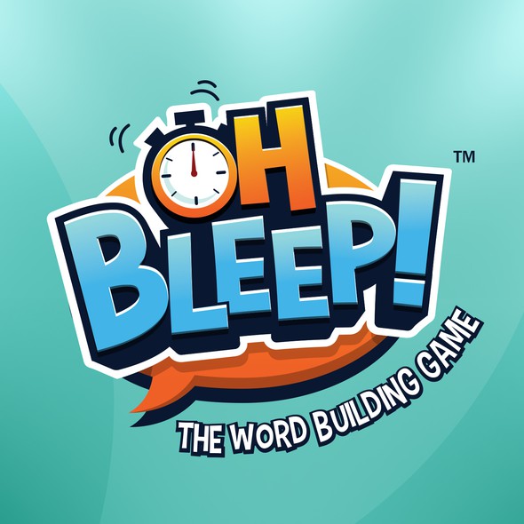 Board game design with the title 'Oh Bleep Board Game '