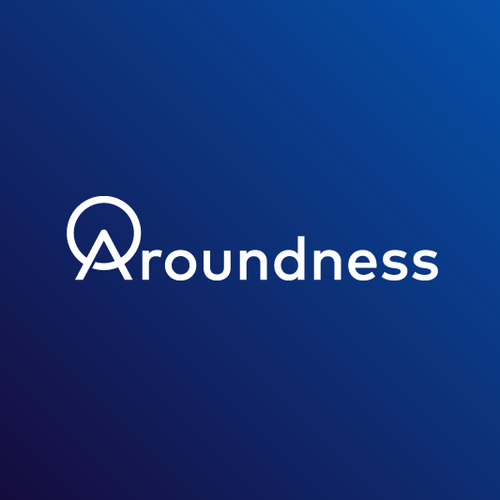 Round vintage logo with the title 'Aroundness'