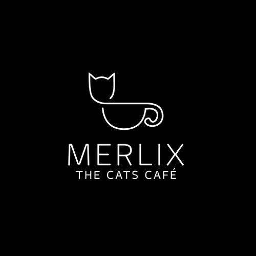 Cafe design with the title 'Cat meets Coffee'