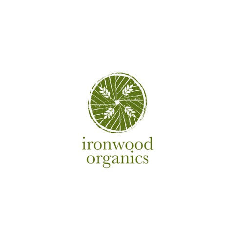 Stamp logo with the title 'Logo For Organic Grain Producers '