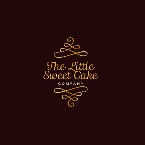 Cake brand with the title 'Vintage glam illustration for The Little Sweet Cake Company'