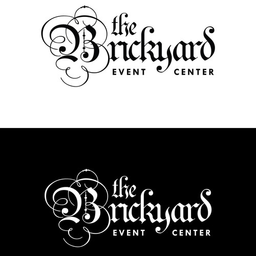 Wedding brand with the title 'Calligraphy logo for event venue'