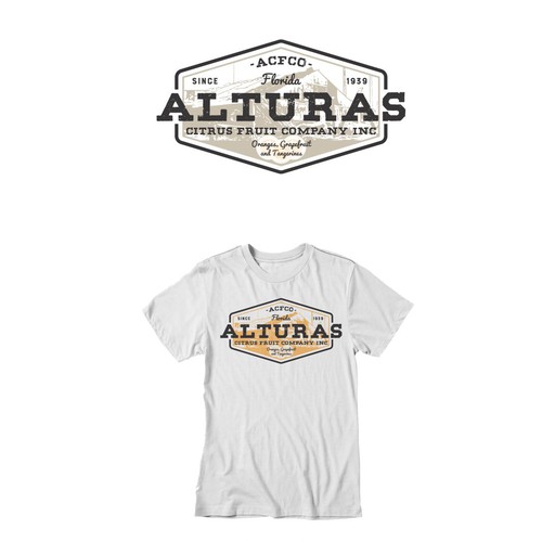 Citrus design with the title 'Create a T-Shirt for a Vintage Florida Citrus Company'