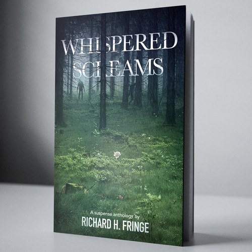 Evil design with the title 'Whispered Screams'