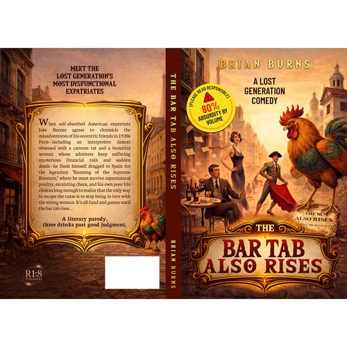 Retro book cover with the title 'Classic Comedy book cover'