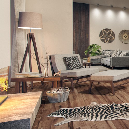 Rendering design with the title 'Presidential Suite render/Butique Hotel in Mexico'